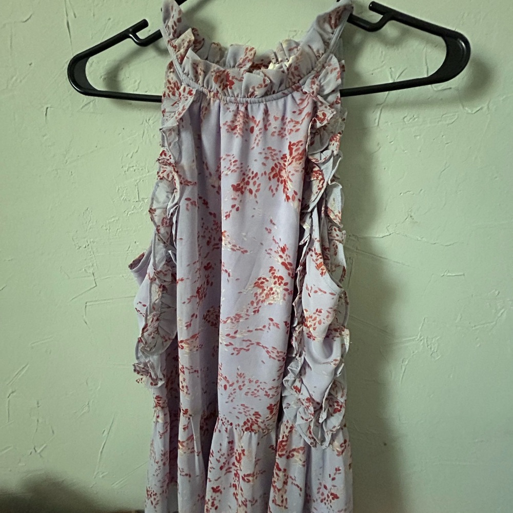 Floral Ruffle shirt